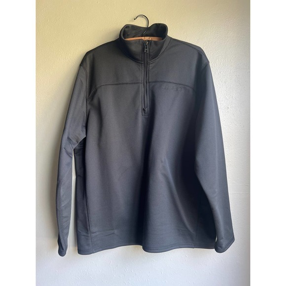 Timberland Black 1/4 Zip Pullover Jacket Mens Large‎ - Picture 1 of 5